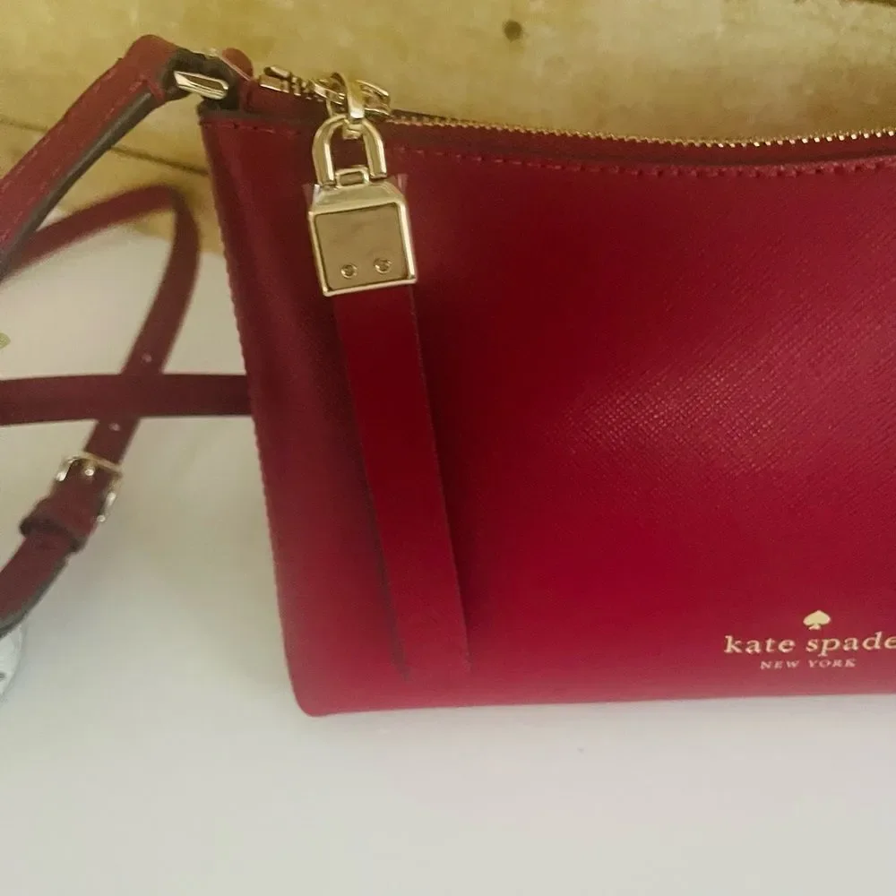 Kate Spade Elegant Red Women's Crossbody Bag